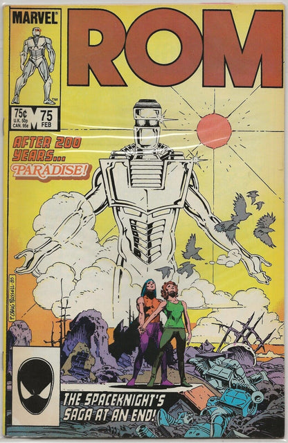 ROM #75 1986 Marvel Comics: Death of Trapper and Scanner