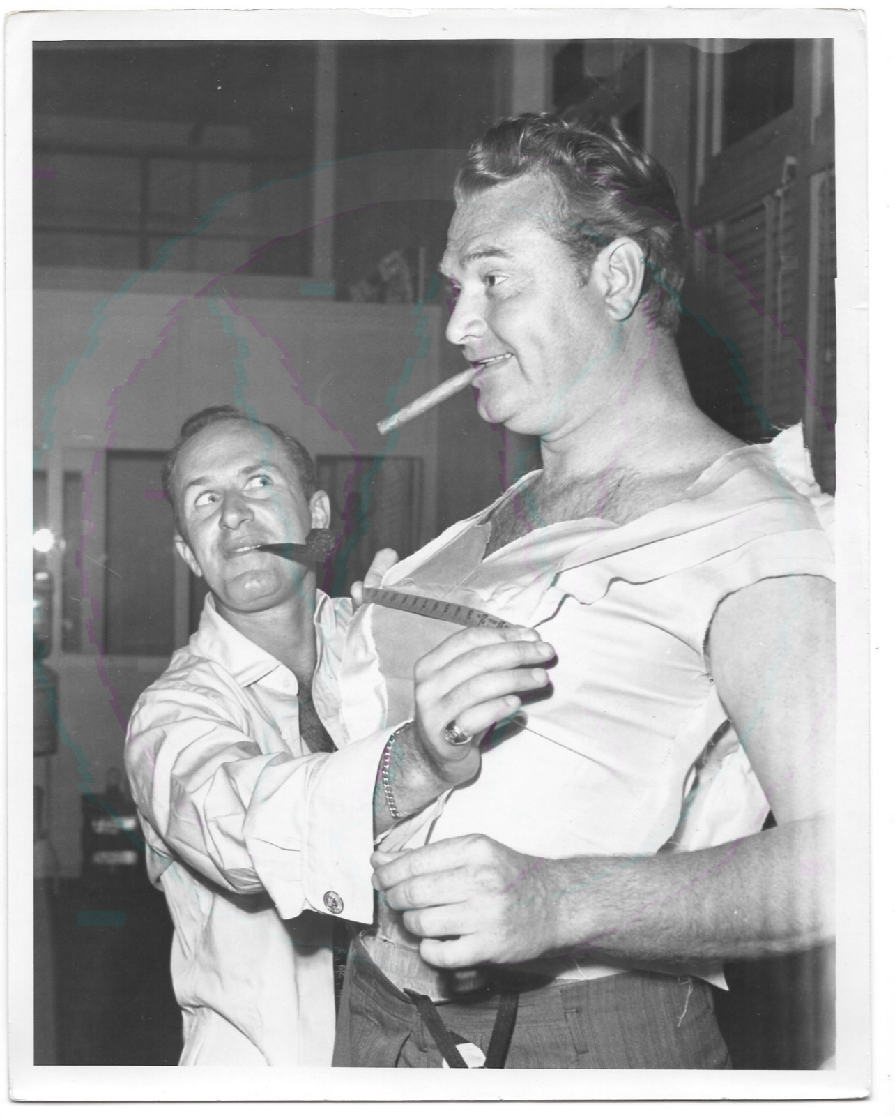 Red Skelton (Candid Cigar Smoking) by Weissman Studios; Vintage 8x10 GSP