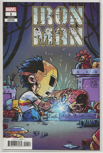 Iron Man #1 2024: Skottie Young Variant Cover