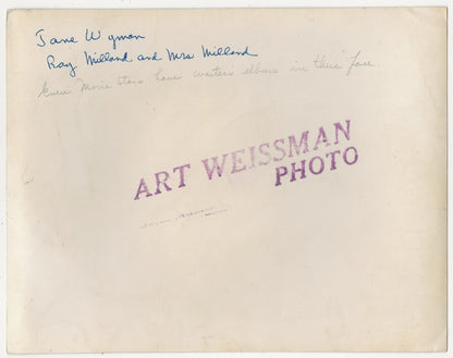 Jane Wyman & Ray Milland Art Weissman Vintage Gelatin Silver Print 8x10