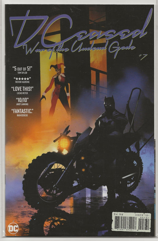 DCeased: War of the Undead Gods #7 | Ben Oliver PURPLE RAIN Homage Card Stock