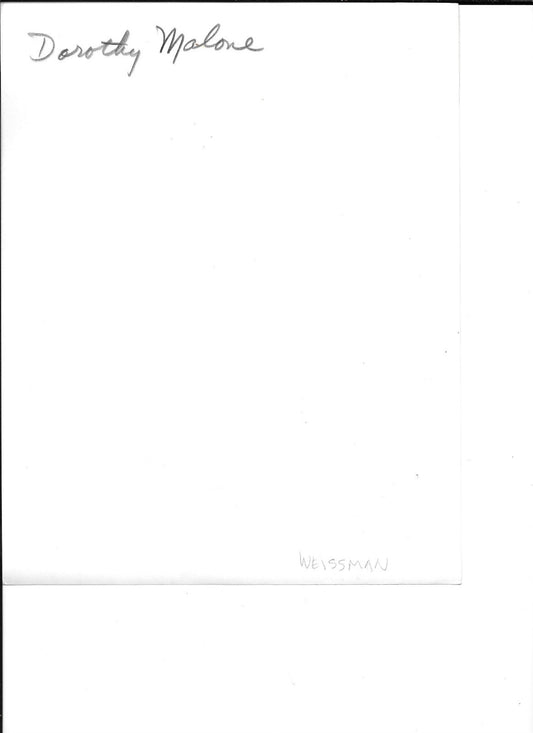 Dorothy Malone (Swimsuit) by Art Weissman; Vintage 8x10 GSP