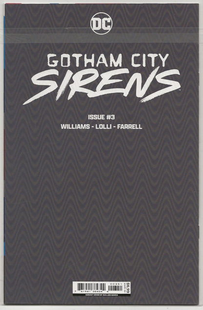 Gotham City Sirens #3:  1st app of Dumb Rabbit; Connecting prismatic cover
