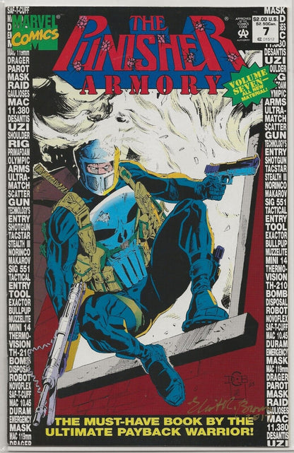 The Punisher Armory Issue #7 1993: Signed By Creator Eliot R. Brown