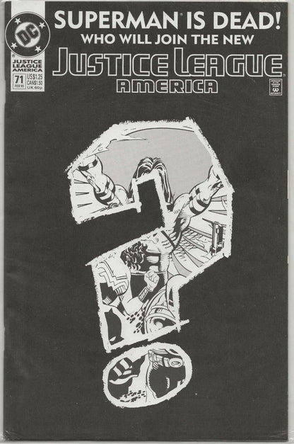 Justice League America #71 1993 DC Comics:  Justice League recruits Black Condor
