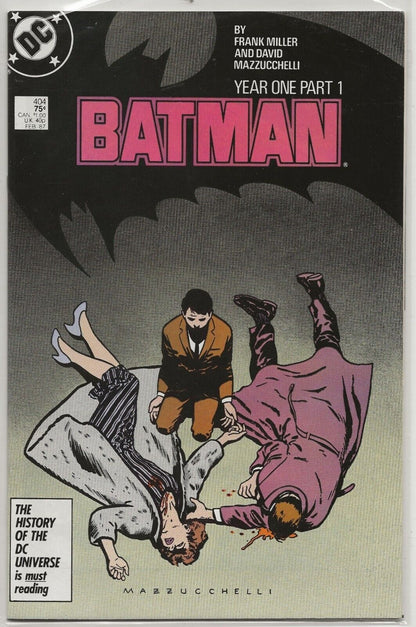 Batman #404 1987 DC Comics: Year One Part 1; Bruce Wayne Origin; 1st app Holly R