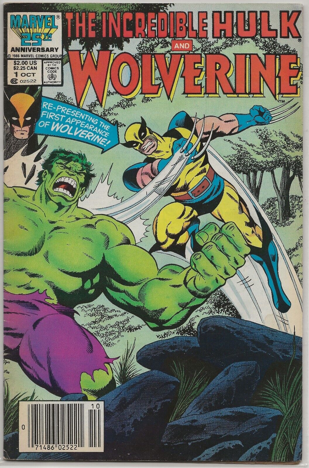Incredible Hulk & Wolverine Vol 1 #1 86 *Newsstand* Marvel Comic