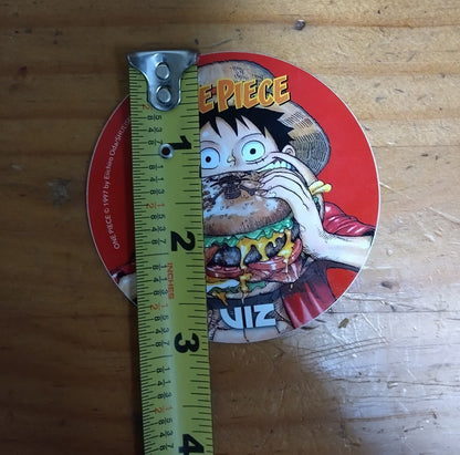 One Piece: Luffy Eating Cheeseburger; Official Viz 3" Anime Decal Sticker