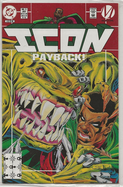 Icon #3 1993 Milestone/ DC Comics: Rare Direct Edition; M. D. Bright Cover