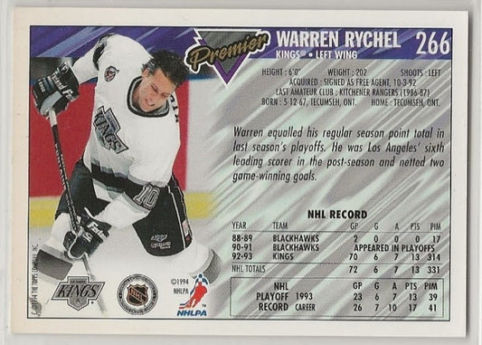 1993-94 Topps Premier - Warren Rychel #266