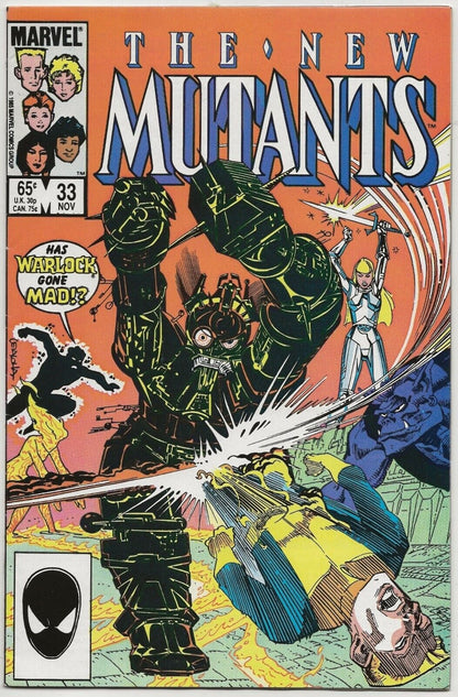 The New Mutants #33 1985 Marvel: Steve Leialoha Cover
