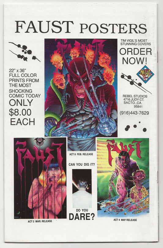 Faust Love Of The Damned Act 8 Rebel Edition Tim Vigil David Quinn Rebel Studios