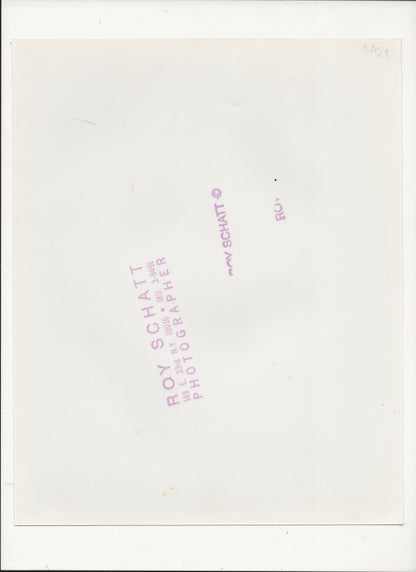 Louis Armstrong At The Newport Jazz Festival By Roy Schatt: Original 8x10 Gelatin Silver Print With Studio Stamps