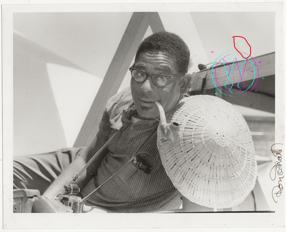 Dizzy Gillespie by Roy Schatt: Vintage 1957 Newport Jazz Festival Gelatin Silver Print With Studio Stamps