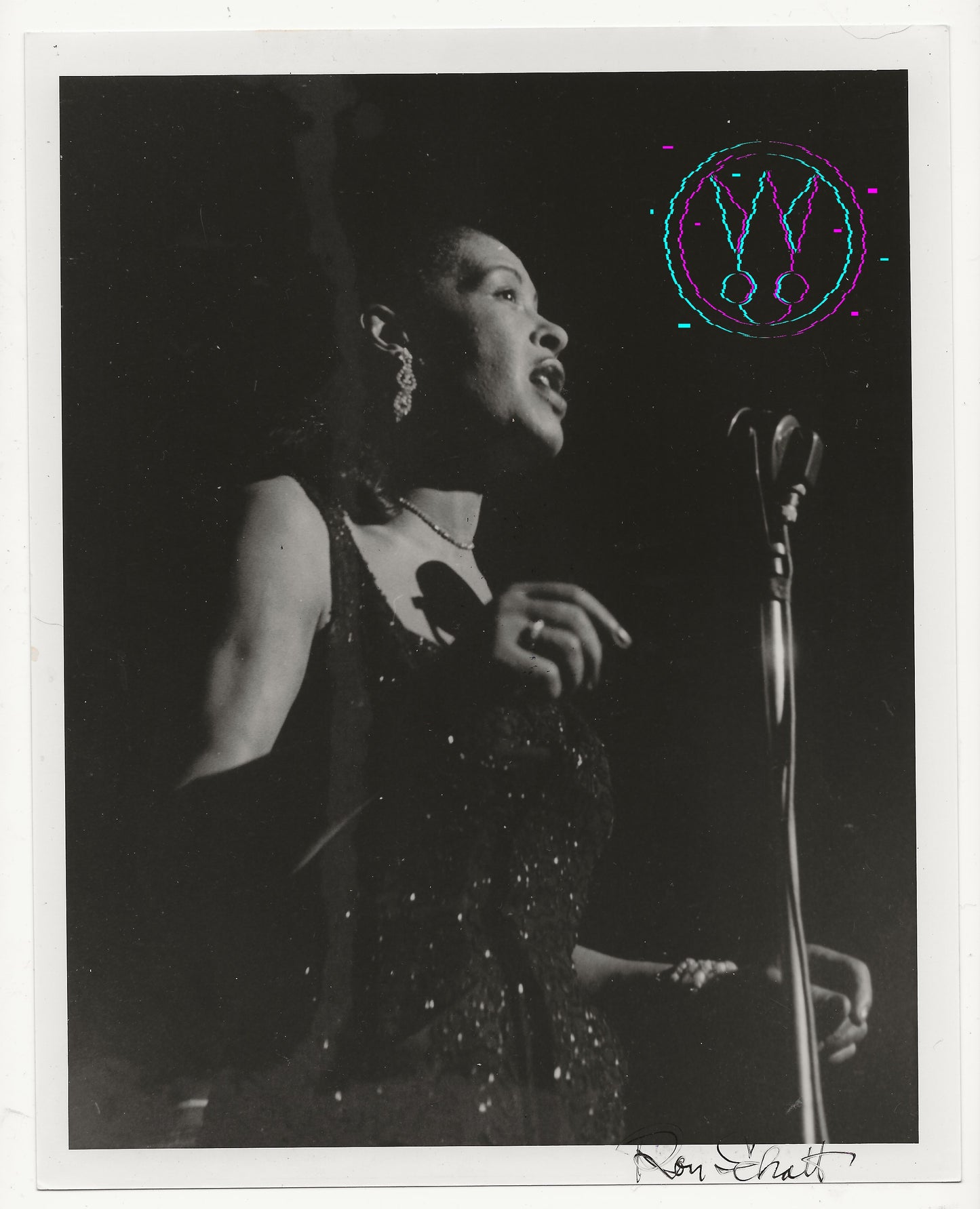 Billie Holiday At The 1957 Newport Jazz Festival By Roy Schatt: Vintage 8x10 Gelatin Silver Print With Studio Stamps