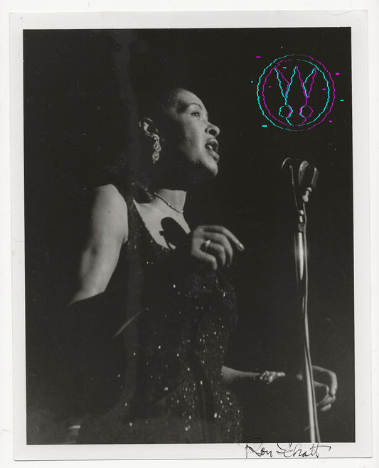 Billie Holiday At The 1957 Newport Jazz Festival By Roy Schatt: Vintage 8x10 Gelatin Silver Print With Studio Stamps