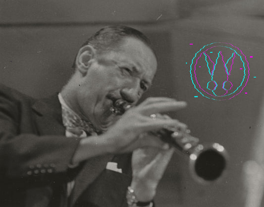 Pee Wee Russell At The 1955 Newport Jazz Festival By Roy Schatt: Vintage 8x10 GSP W Studio Stamps