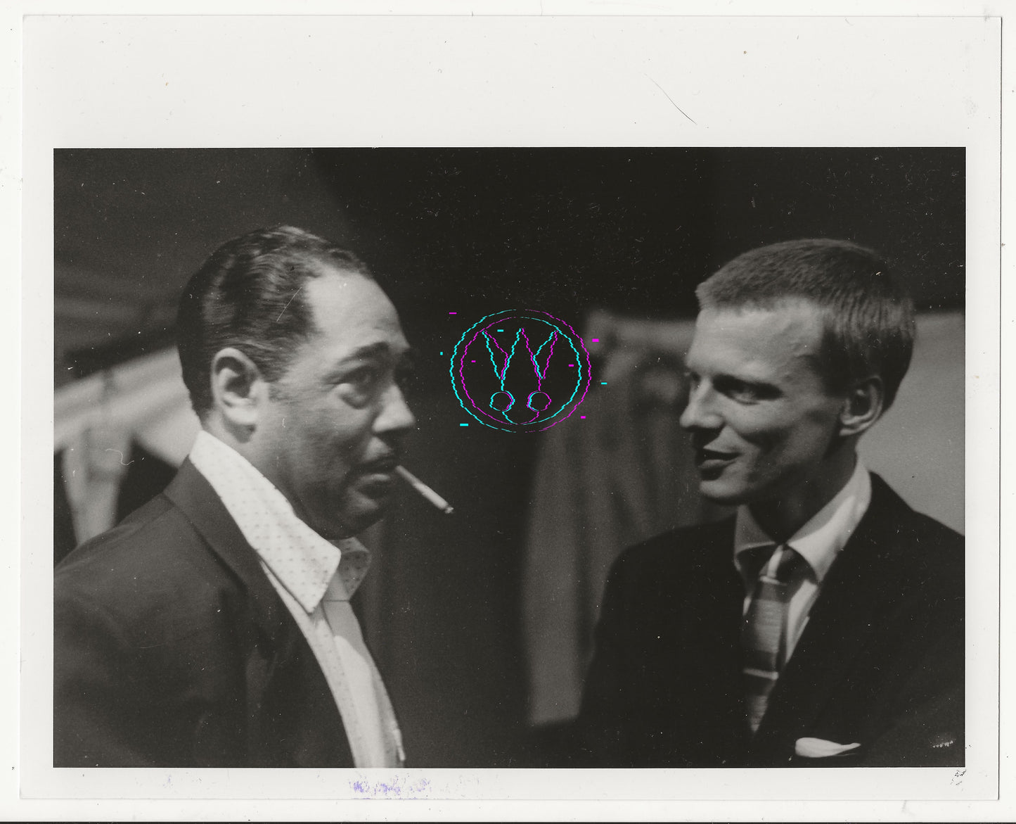 Duke Ellington And Gerry Mulligan By Roy Schatt: Vintage 8x10 Gelatin Silver Print With Studio Stamps