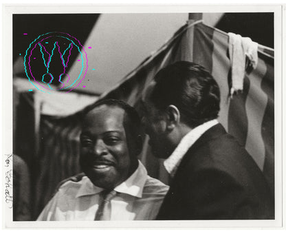 Duke Ellington And Count Basie By Roy Schatt: Vintage 8x10 Gelatin Silver Print With Studio Stamps