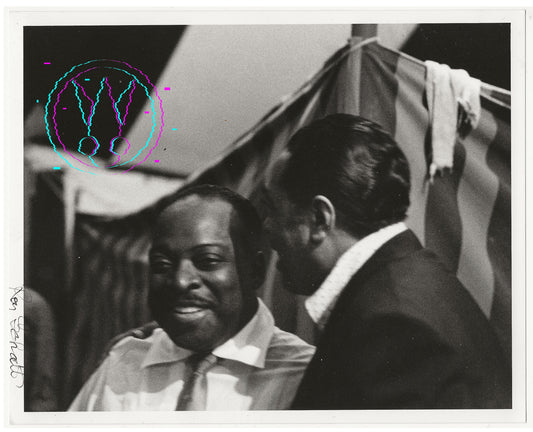 Duke Ellington And Count Basie By Roy Schatt: Vintage 8x10 Gelatin Silver Print With Studio Stamps