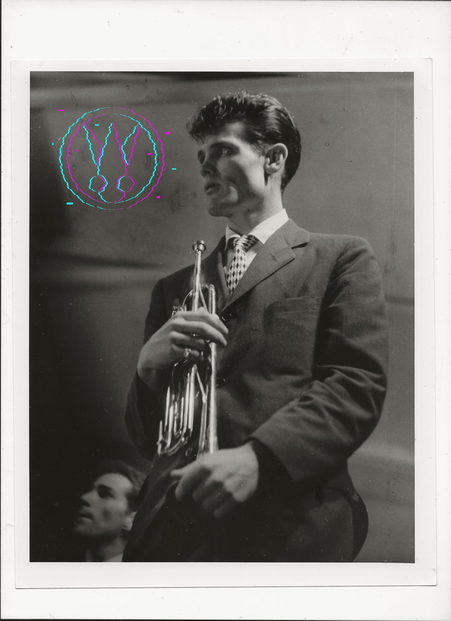 Chet Baker at the 1955 Newport Jazz Festival by Roy Schatt: Vintage 8x10 Gelatin Silver Print