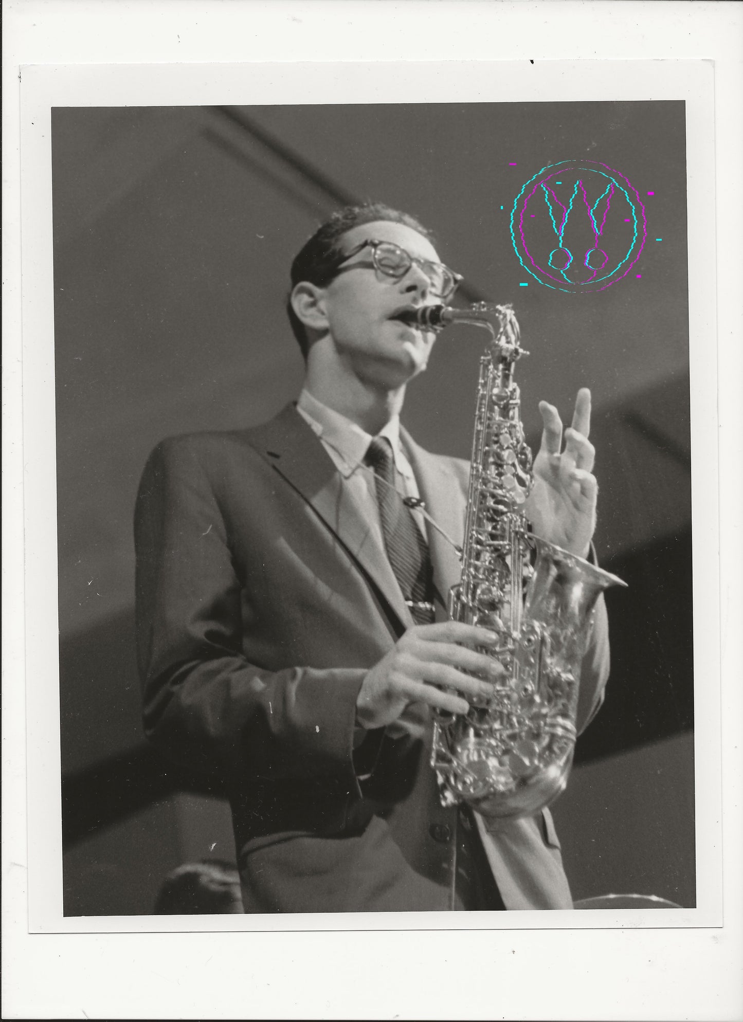 Paul Desmond At The Newport Jazz Festival By Roy Schatt: Vintage 8x10 Gelatin Silver Print