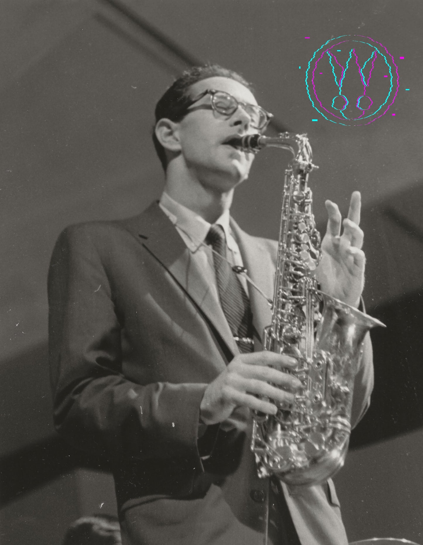 Paul Desmond At The Newport Jazz Festival By Roy Schatt: Vintage 8x10 Gelatin Silver Print