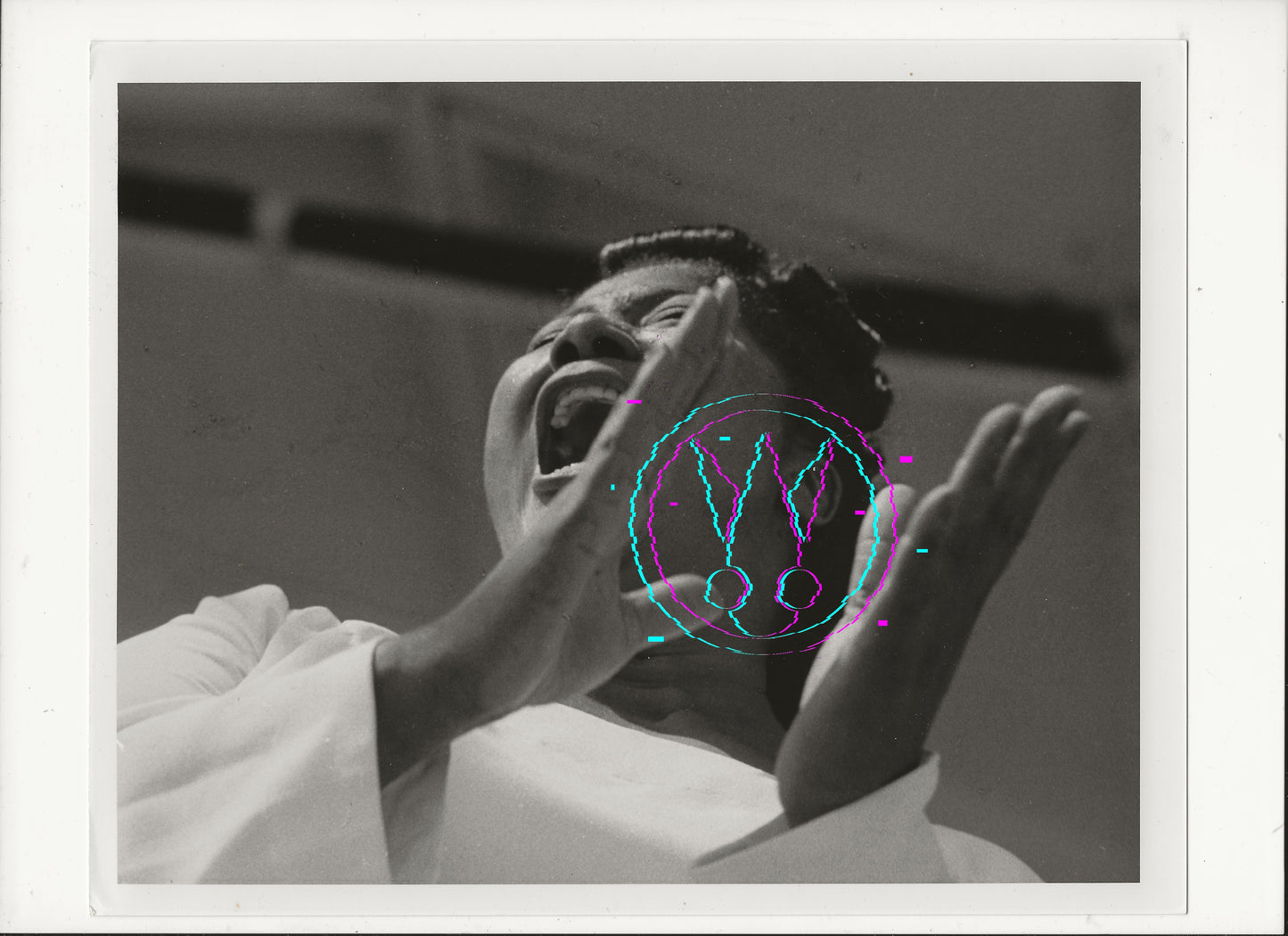 Mahalia Jackson At The 1957 Newport Jazz Festival By Roy Schatt: Vintage 8x10 Gelatin Silver Print