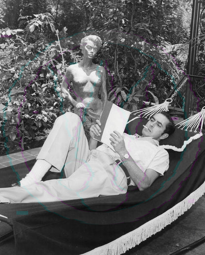 Man of Power: Tyrone Power’s Private Garden Getaway – Original 8x10 GSP