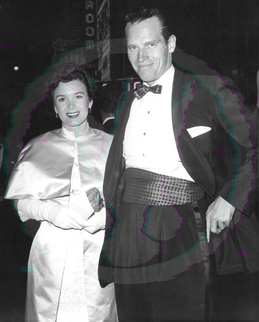 Commanding Presence: Charlton Heston & Lydia Clarke – Original 1957 Premiere GSP