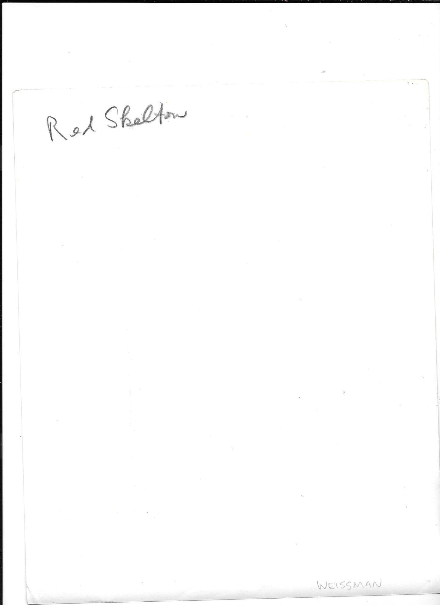 Exposed & Unrefined: Red Skelton’s Private Morning – Original 8x10 GSP