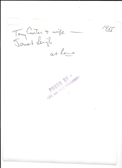 Bronzed Desires: Tony Curtis & Janet Leigh "At Home" – Original 1955 Weissman GSP