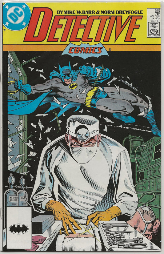 Detective Comics, Vol 1, No. 579, DC Comics, October 1987