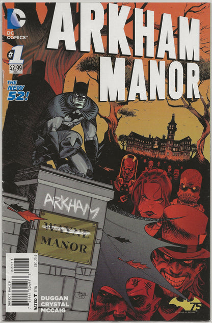 Arkham Manor, Vol 1, No. 1, DC Comics, December 2014