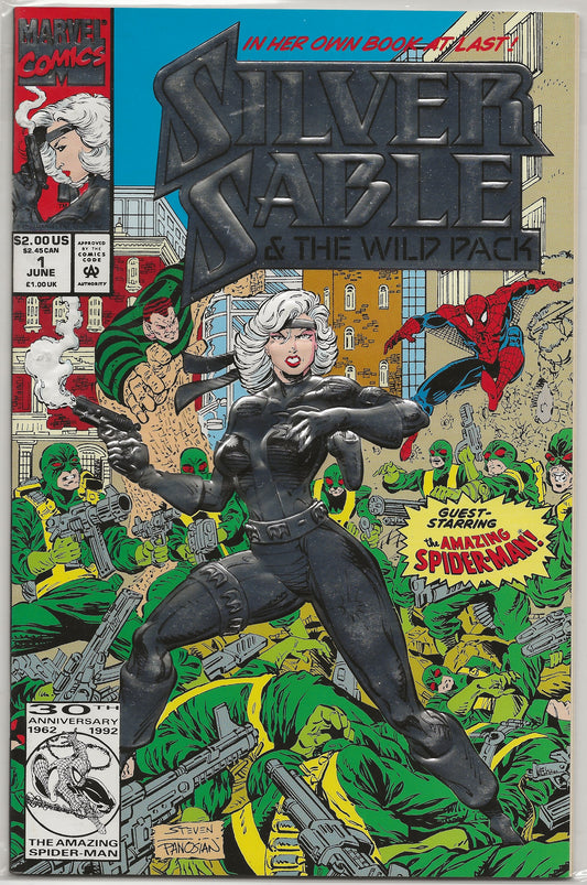 Silver Sable and the Wild Pack, Vol 1, No. 1, Marvel Comics, June 1992