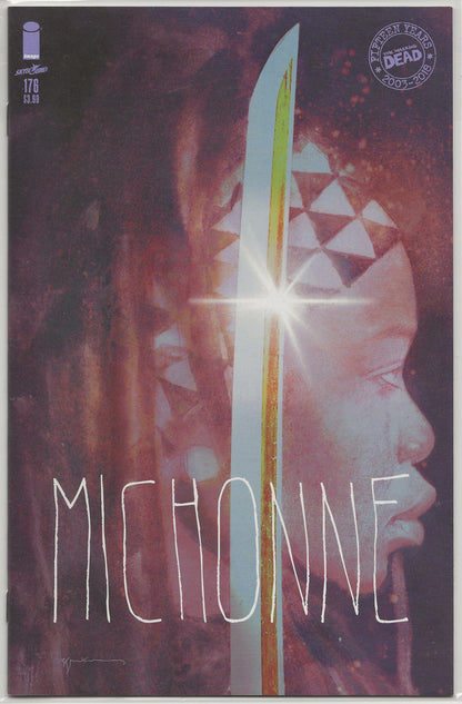 The Walking Dead (Bill Sienkiewicz Michonne Variant) Vol. 1 No. 176, Image Comics, February 2018