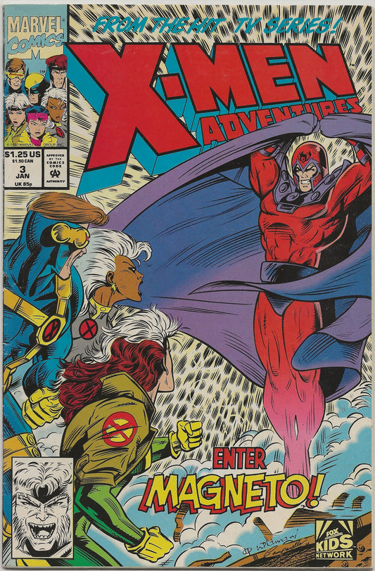 X-Men Adventures, Vol. 1 No. 3, Marvel Comics, January 1993