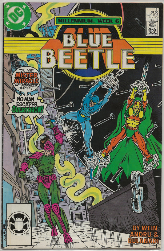 Blue Beetle, Vol 6 No. 21, DC Comics, February 1988