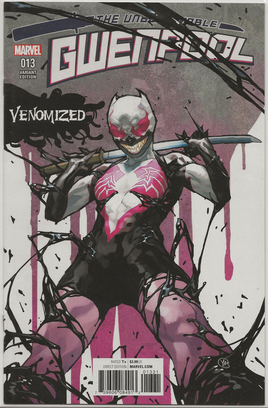 Unbelievable Gwenpool, Vol. 1, No. 13, Marvel Comics, May 2017 (Venomized Variant)
