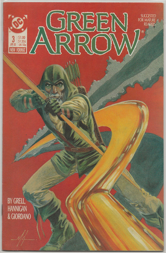 Green Arrow, Vol 2, No. 3, DC Comics, April 1988
