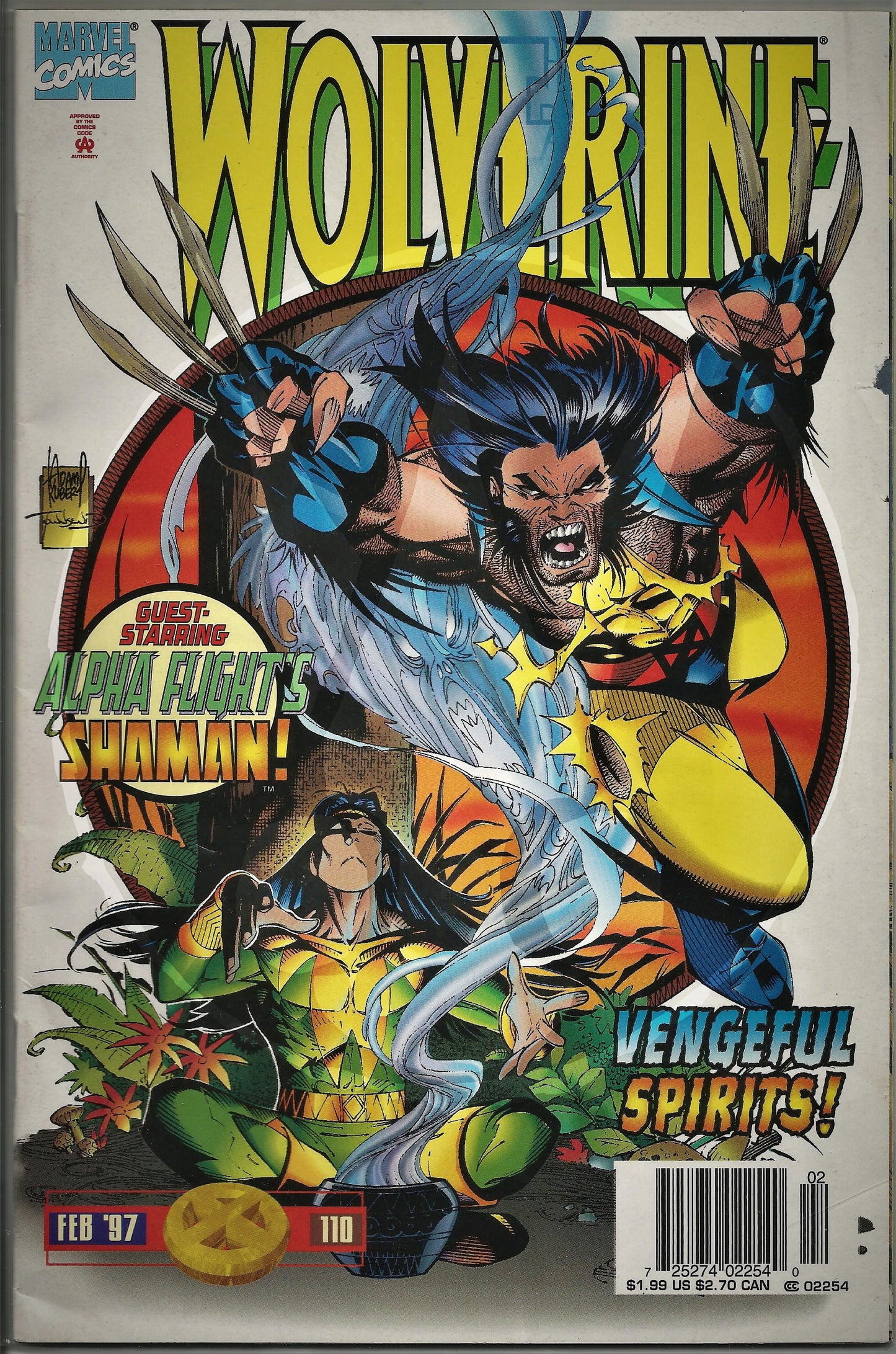 Wolverine, Vol 2, No. 110, Marvel Comics, February 1997