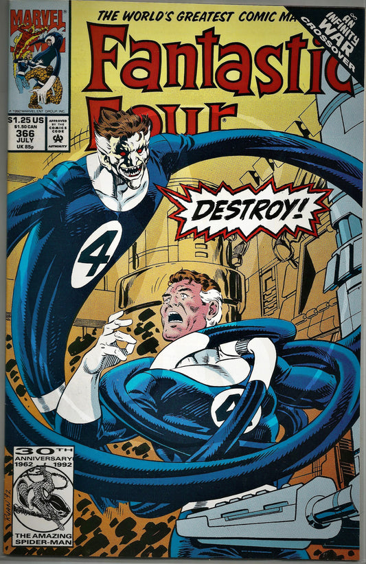 Fantastic Four, Vol 1, No. 366, Marvel Comics, July 1992