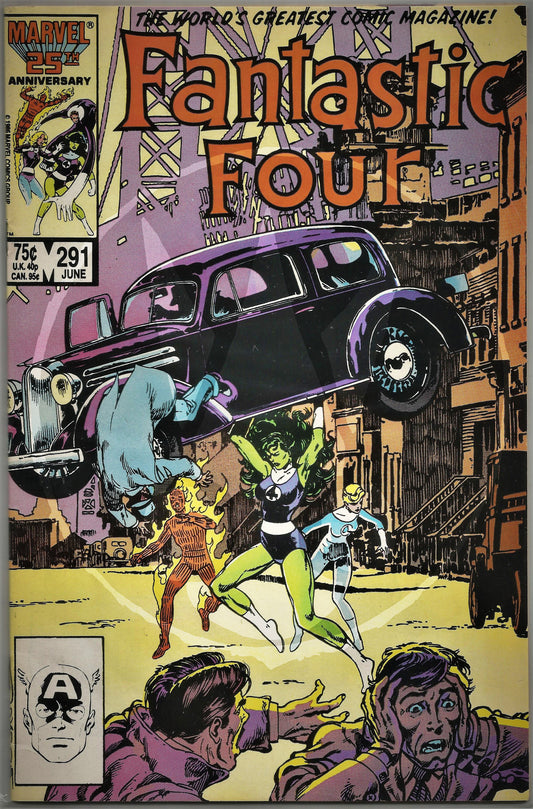 Fantastic Four, Vol 1, No. 291, Marvel Comics, June 1986