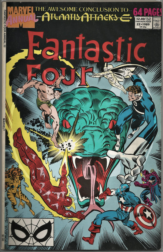 Fantastic Four, Annual Vol 1, No. 22, Marvel Comics, November 1989
