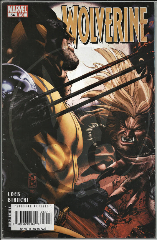 Wolverine, Vol 3, No. 54, Marvel Comics, July 2007