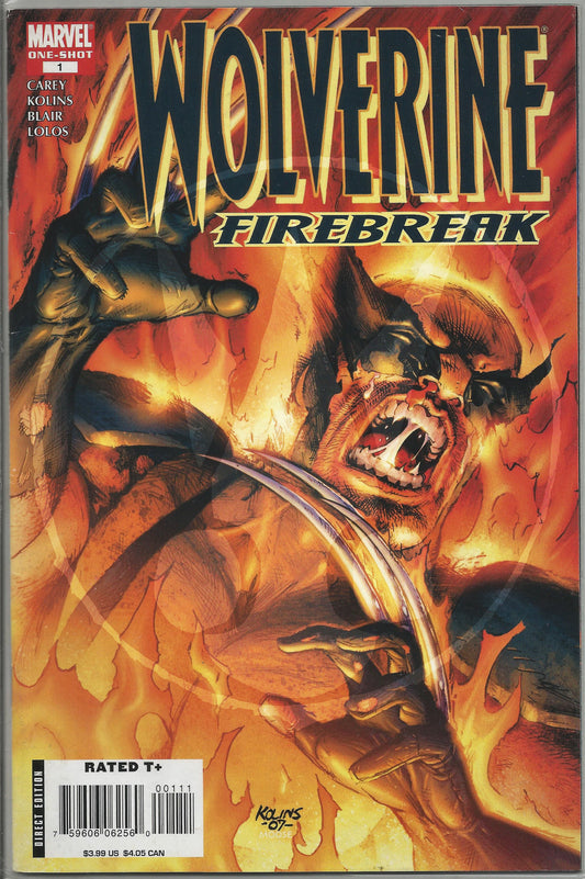 Wolverine Firebreak, Vol 1 , No. 1, Marvel Comics, February 2008