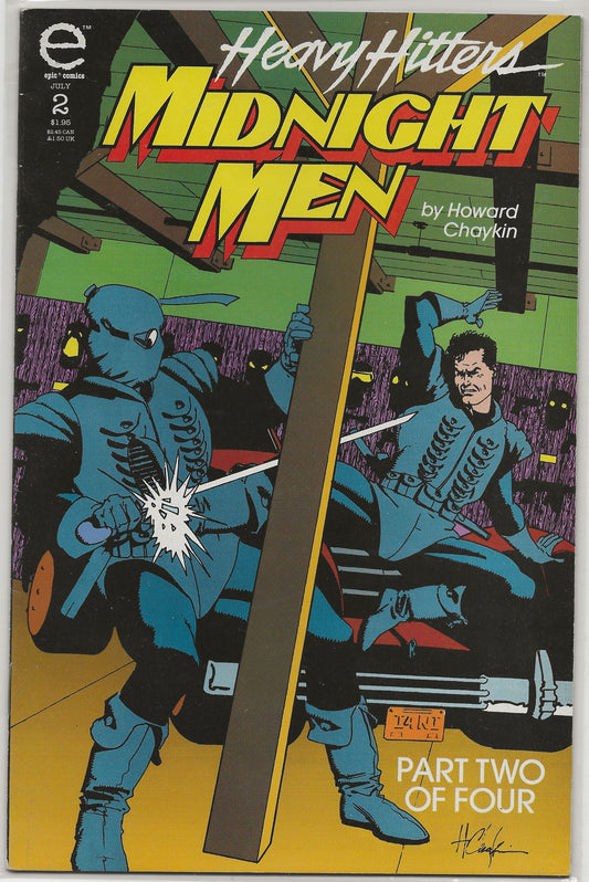 Midnight Men, Vol. 1 No. 2, Epic Comics, July 1993