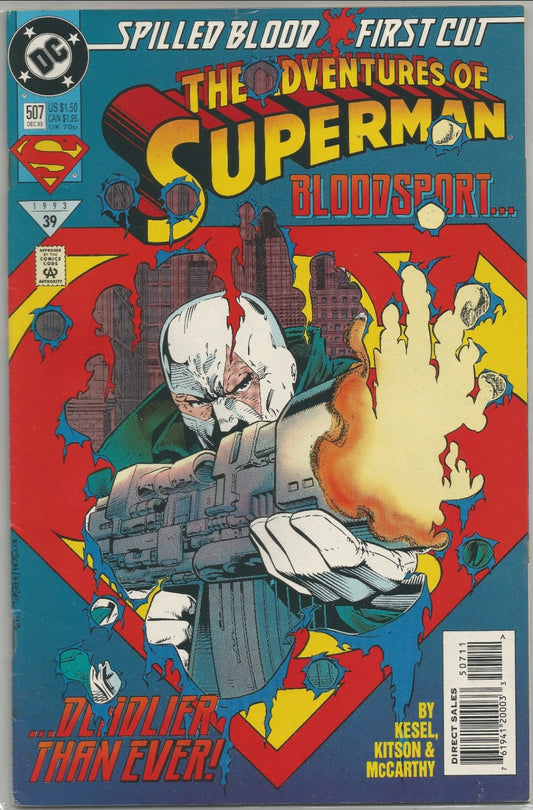 Adventures of Superman, Vol 1, No. 507, DC Comics, December 1993