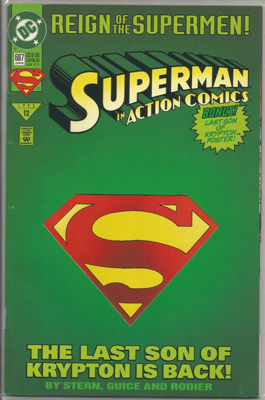 Action Comics, Vol 1, No. 687, DC Comics, June 1993