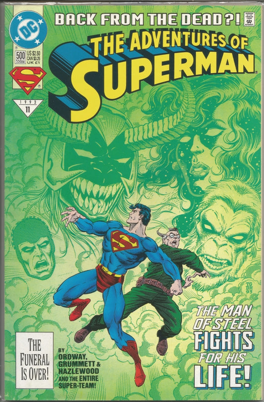 Adventures of Superman, Vol 1, No. 500, DC Comics, June 1993